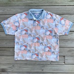Vintage 90s Y2K Polo Vacation Dress Mens Shirt